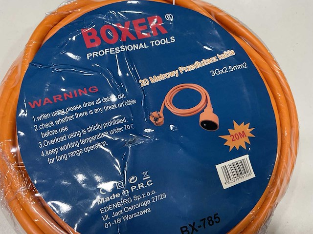 Verlengkabel 20 meter 3g x 2,5mm - afbeelding 1 van  2