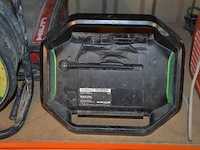 Verlengkabel op haspel lumx 40m, werflamp hilti opus maxi, werfradio hitachi ur18dsal - afbeelding 3 van  12