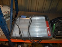 Verlengkabel op haspel lumx 40m, werflamp hilti opus maxi, werfradio hitachi ur18dsal - afbeelding 5 van  12