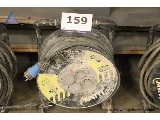 Verlengsnoer op haspel - lumx - pro neoprene, 40m, 2.5mm² - afbeelding 1 van  1