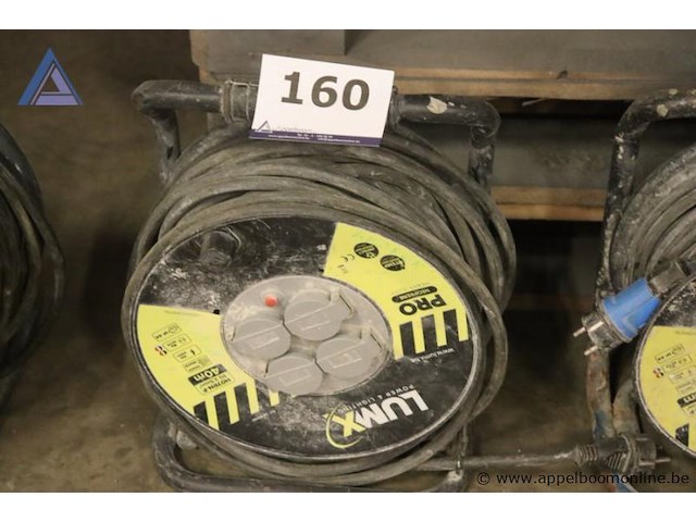 Verlengsnoer op haspel - lumx - pro neoprene, 40m, 2.5mm² - afbeelding 1 van  1