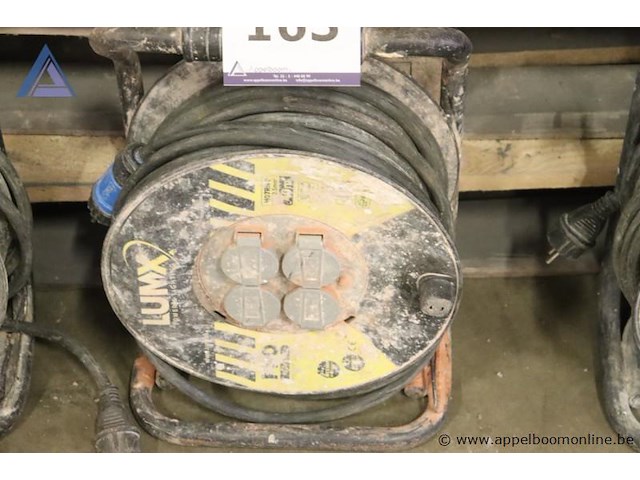 Verlengsnoer op haspel - lumx - pro neoprene, 40m, 2.5mm² - afbeelding 1 van  1