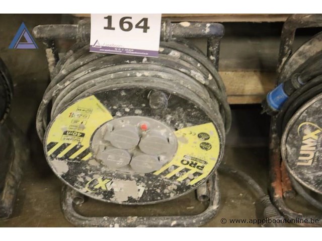 Verlengsnoer op haspel - lumx - pro neoprene, 40m, 2.5mm² - afbeelding 1 van  1