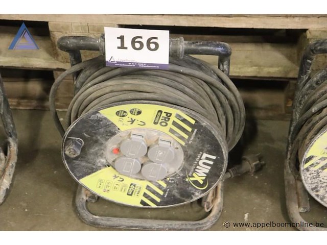 Verlengsnoer op haspel - lumx - pro neoprene, 40m, 2.5mm² - afbeelding 1 van  1