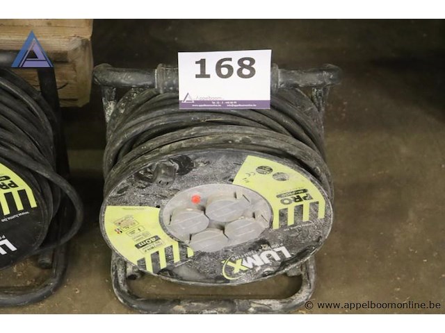 Verlengsnoer op haspel - lumx - pro neoprene, 40m, 2.5mm² - afbeelding 1 van  1