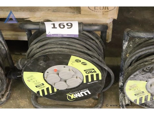 Verlengsnoer op haspel - lumx - pro neoprene, 40m, 2.5mm² - afbeelding 1 van  1