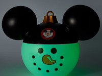 Verlichte sneeuwpop h30,5cm - afbeelding 4 van  4