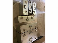 Verlin - 3 x verlin pilotenkoffers 1960 ! zoldervondst (3x)