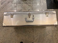Verlin - verlin vintage aluminium koffers nieuw -1960!! (2x) - afbeelding 1 van  6