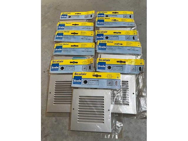 Verluchtingsroosters - aluminium - various contractor materials - afbeelding 1 van  1