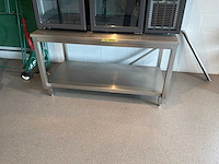 Vermandere - inox tafel met onderblad - afbeelding 1 van  4