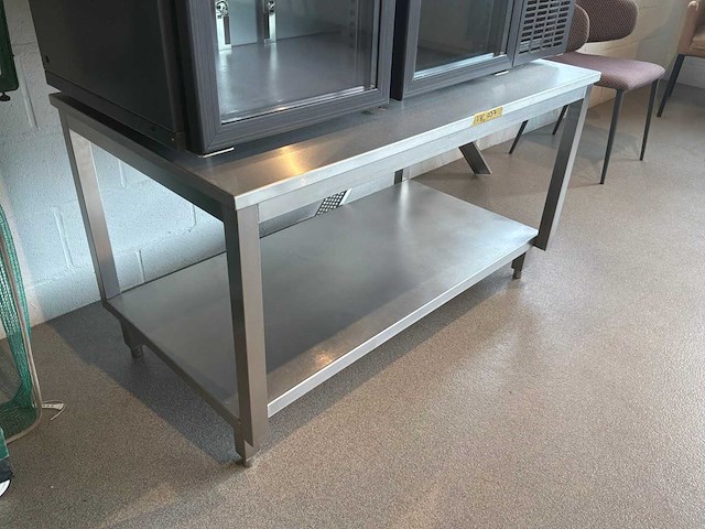 Vermandere - inox tafel met onderblad - afbeelding 2 van  4