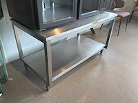 Vermandere - inox tafel met onderblad - afbeelding 2 van  4
