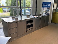 Vermandere - uitgifte meubel met geïntegreerde koeldisplay 4 x gn 1/1 - marmerlook in front - afbeelding 3 van  10