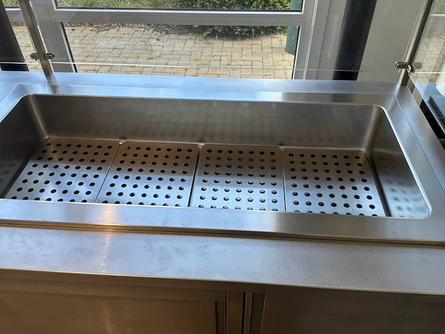 Vermandere - uitgifte meubel met geïntegreerde koeldisplay 4 x gn 1/1 - marmerlook in front - afbeelding 5 van  10