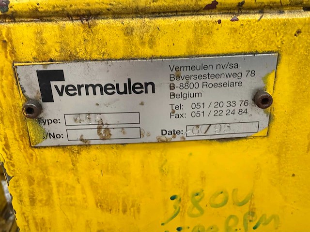 Vermeulen 415 hydraulisch aggregaat - afbeelding 5 van  9