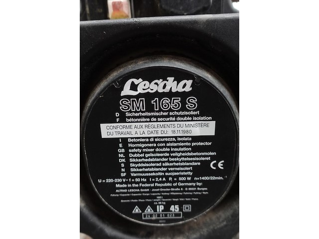 Verrijbare betonmolen lescha - afbeelding 5 van  5