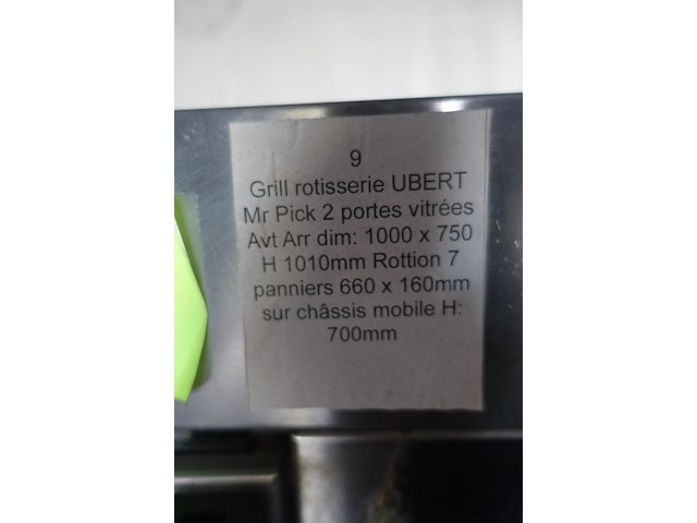 Verrijbare inox kippen/spitoven ubert - afbeelding 5 van  5