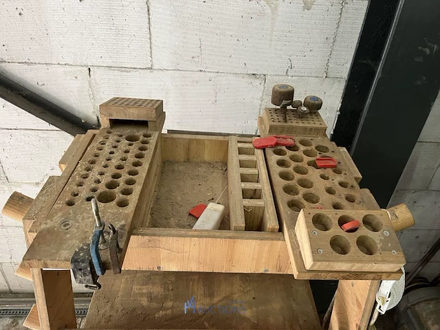 Verrijdbaar houten rek - afbeelding 3 van  3