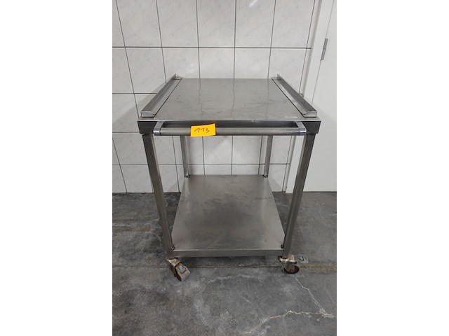 Verrijdbaar inox kar - afbeelding 1 van  4