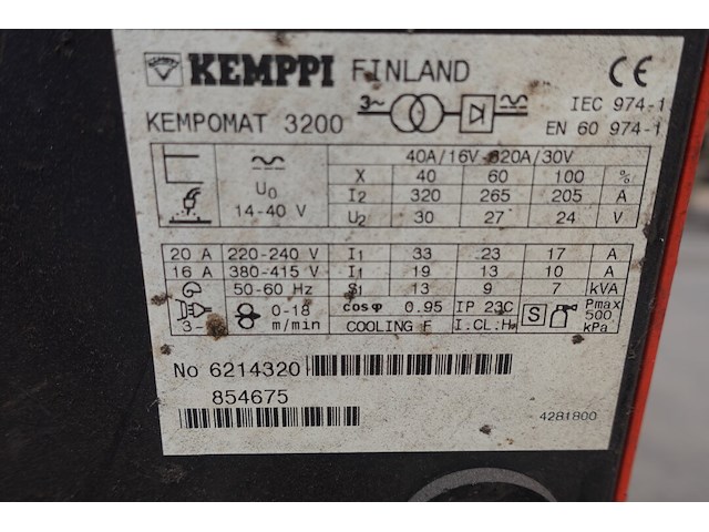 Verrijdbaar lasapparaat kemppi - afbeelding 6 van  6