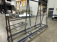 Verrijdbaar metalen a-frame transportrek