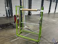 Verrijdbaar metalen dispenser voor folie