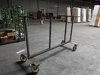 Verrijdbaar metalen droogrek - afbeelding 2 van  5