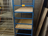 Verrijdbaar metalen rek met 8 niveau's - afbeelding 1 van  4