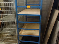 Verrijdbaar metalen rek met 8 niveau's - afbeelding 3 van  4