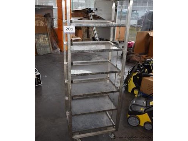 Verrijdbaar metalen rek - afbeelding 1 van  1