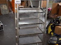 Verrijdbaar metalen rek - afbeelding 1 van  1