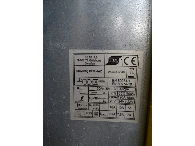 Verrijdbaar mig lasapparaat esab - afbeelding 3 van  3