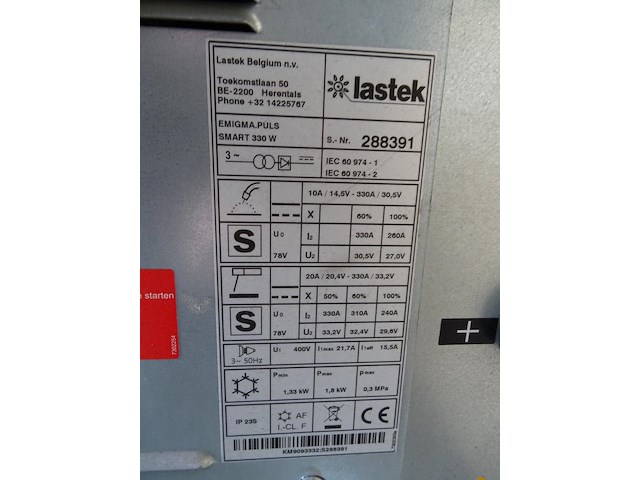 Verrijdbaar mig/mag-lasapparaat lastek - afbeelding 5 van  8