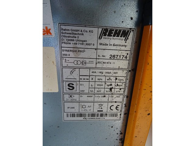 Verrijdbaar mig/mag-lasapparaat rehm - afbeelding 5 van  7