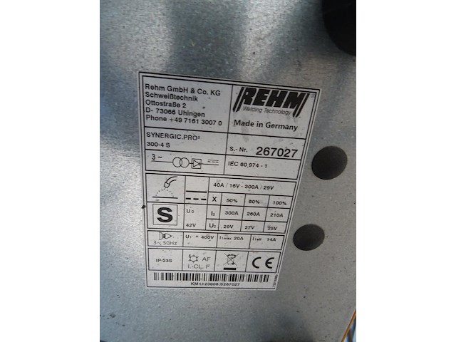 Verrijdbaar mig/mag-lasapparaat rehm - afbeelding 5 van  8