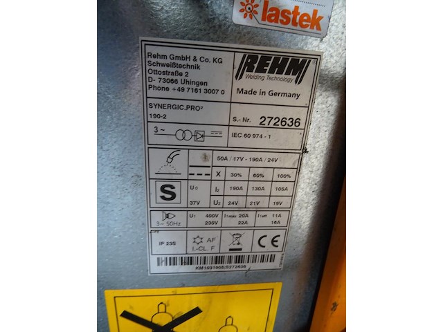 Verrijdbaar mig/mag-lasapparaat rehm - afbeelding 5 van  6