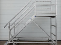 Verrijdbare alu magazijn ladder - afbeelding 1 van  5