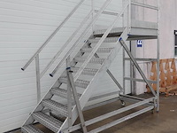 Verrijdbare alu magazijn ladder - afbeelding 2 van  5