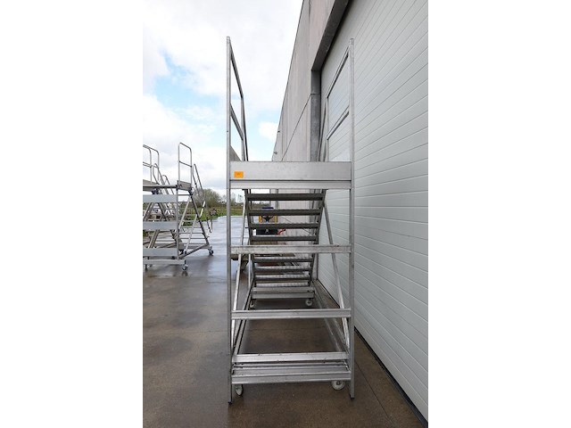 Verrijdbare alu magazijn ladder - afbeelding 5 van  5