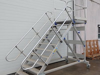 Verrijdbare alu magazijntrap creaxess - afbeelding 2 van  6