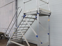 Verrijdbare alu magazijntrap creaxess - afbeelding 4 van  6