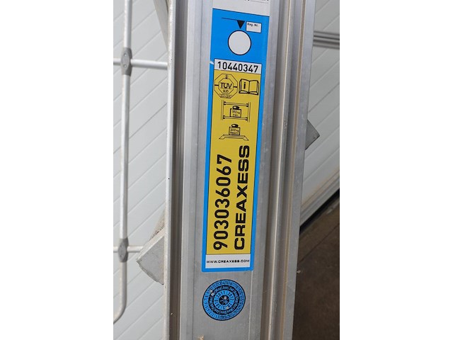 Verrijdbare alu magazijntrap creaxess - afbeelding 6 van  6