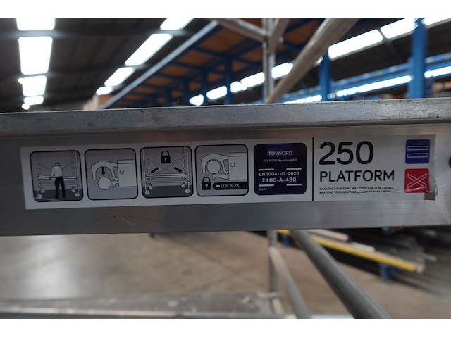Verrijdbare alu stelling euro scafold - afbeelding 5 van  8
