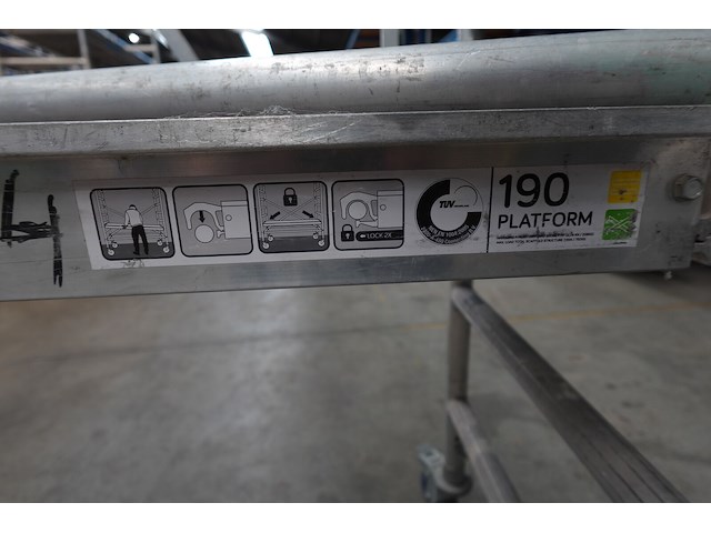 Verrijdbare alu stelling euro scafold - afbeelding 6 van  7