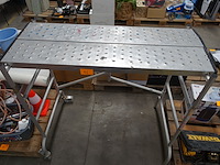 Verrijdbare alu stelling