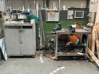 Verrijdbare alu werktafel en werkkast - afbeelding 1 van  9