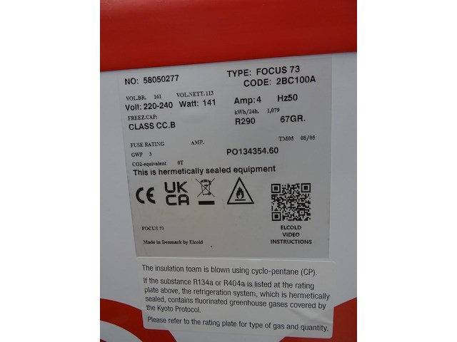 Verrijdbare bakdiepvries elcold - afbeelding 3 van  3