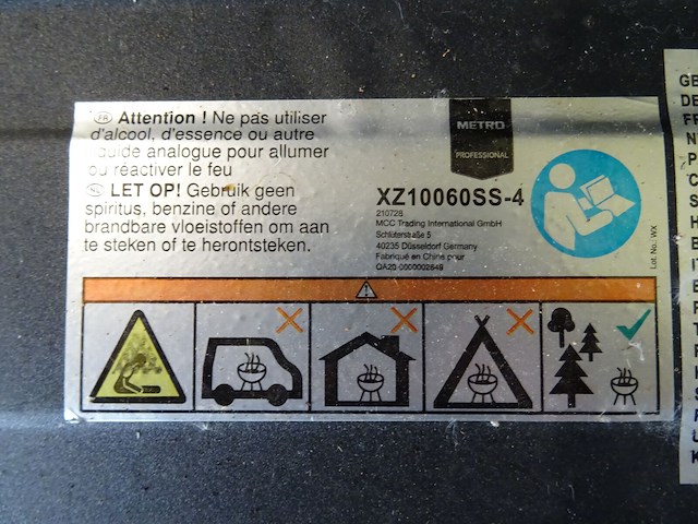 Verrijdbare barbeque metro - afbeelding 4 van  4