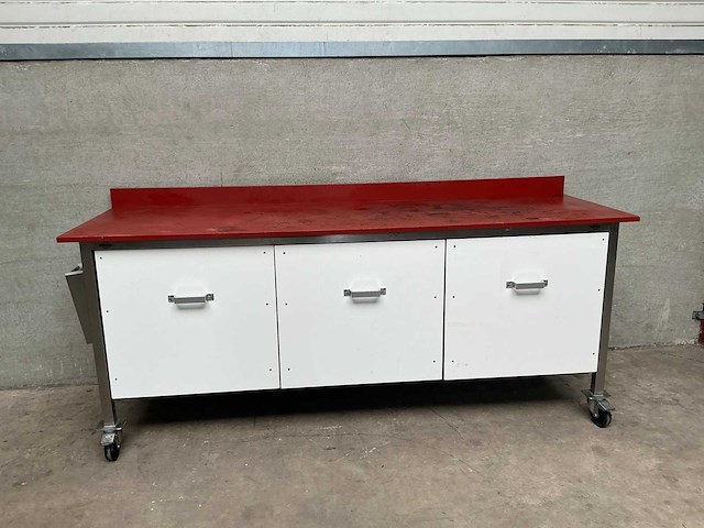 Verrijdbare blokvlak snijtafel - afbeelding 2 van  5
